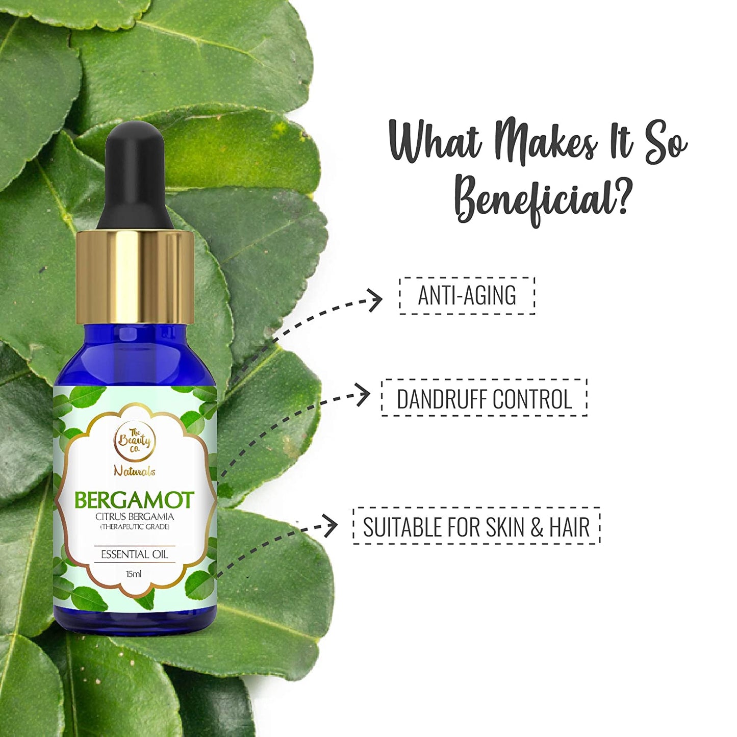 The Beauty Co. Bergamot Essential Oil | 100% Pure | 15ml