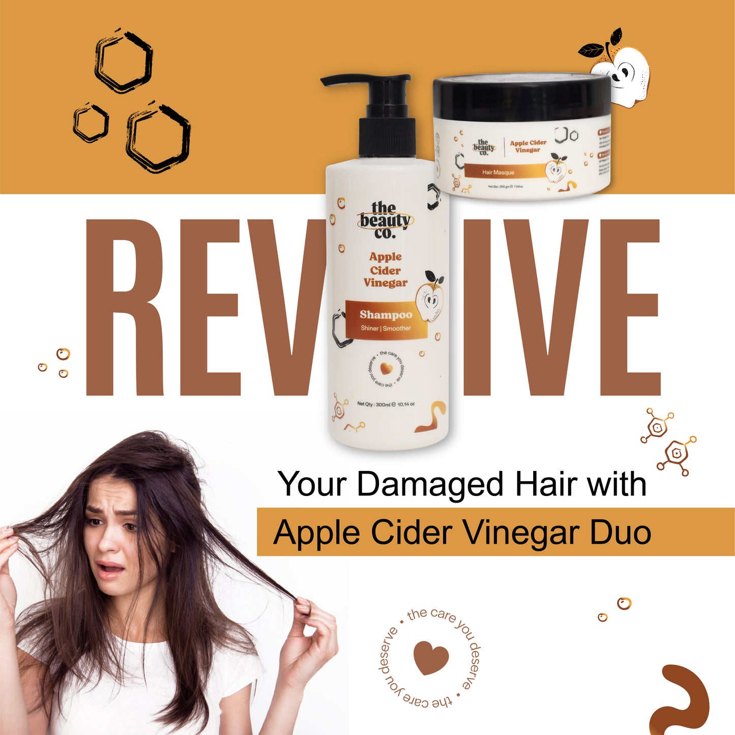 Apple Cider Vinegar Combo ( Shampoo + Masque) ACV