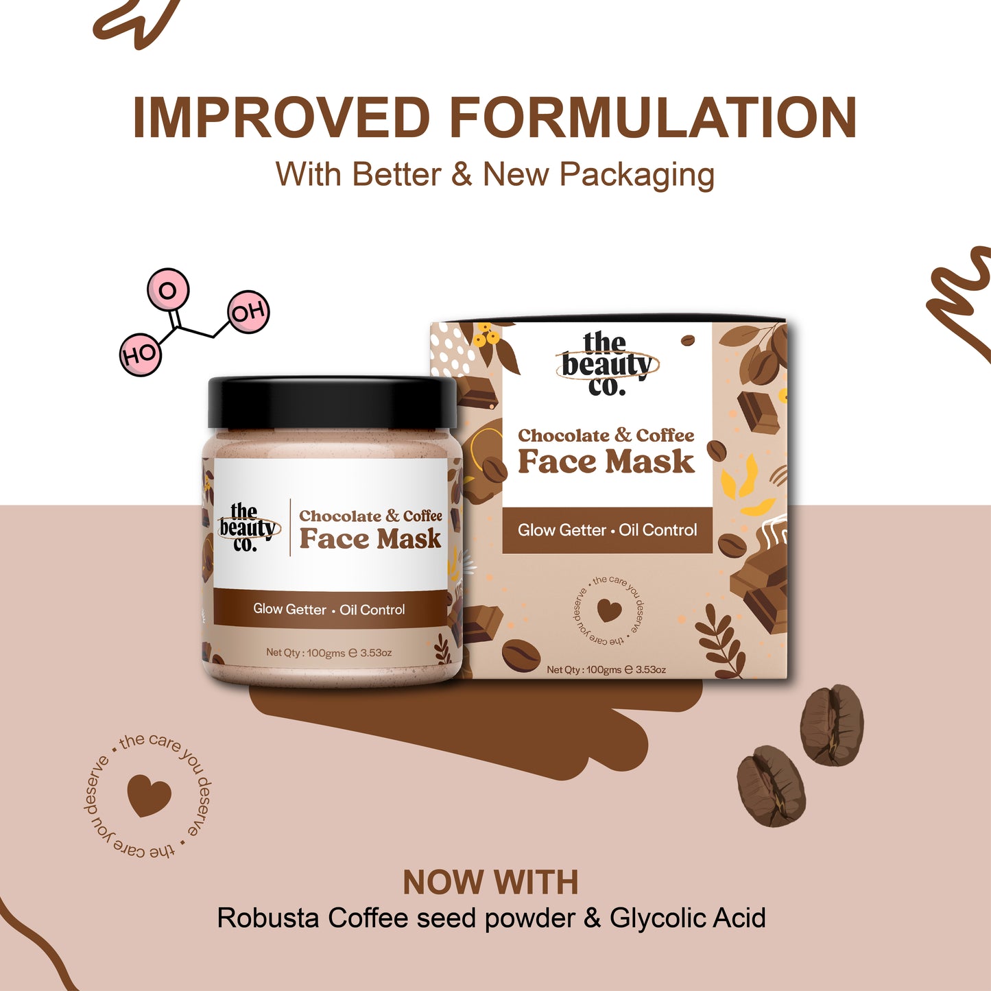 Chocolate & Coffee Face Mask With Robusta Coffee