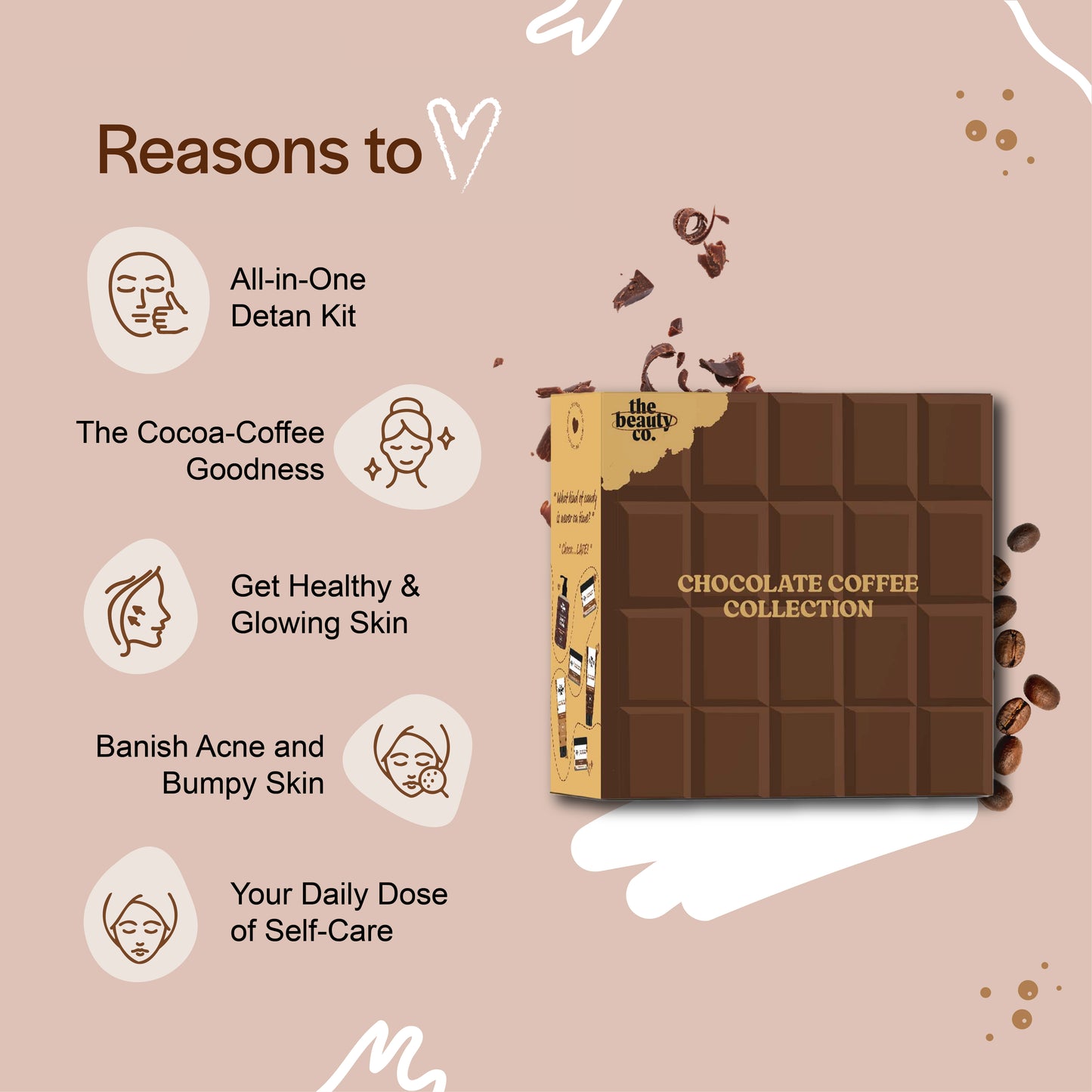 Chocolate Coffee Combo for Skin Revitalizing (Set of 6)