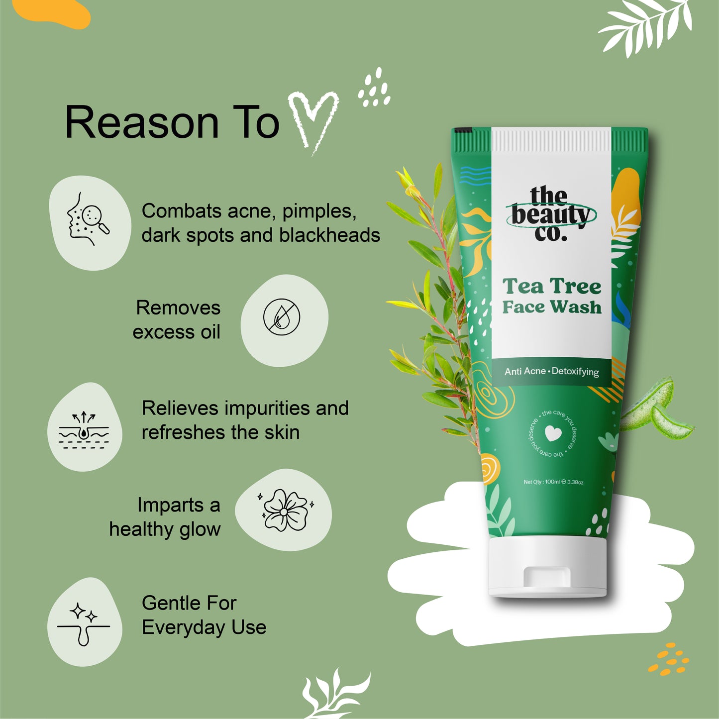 Tea Tree Face Wash With Salicylic Acid For Acne Control