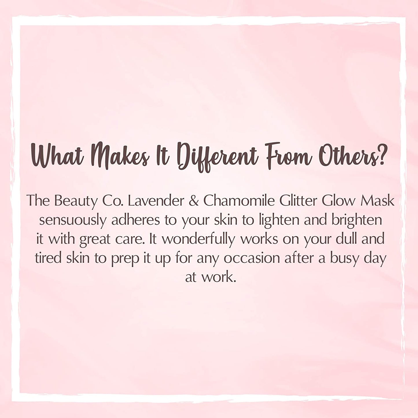 Lavender And Chamomile Glitter Glow Mask | 100 gm