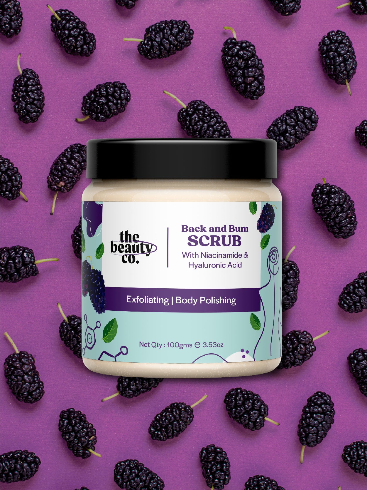 Back and Bum Scrub For Exfoliating and Body Polishing | 100 g