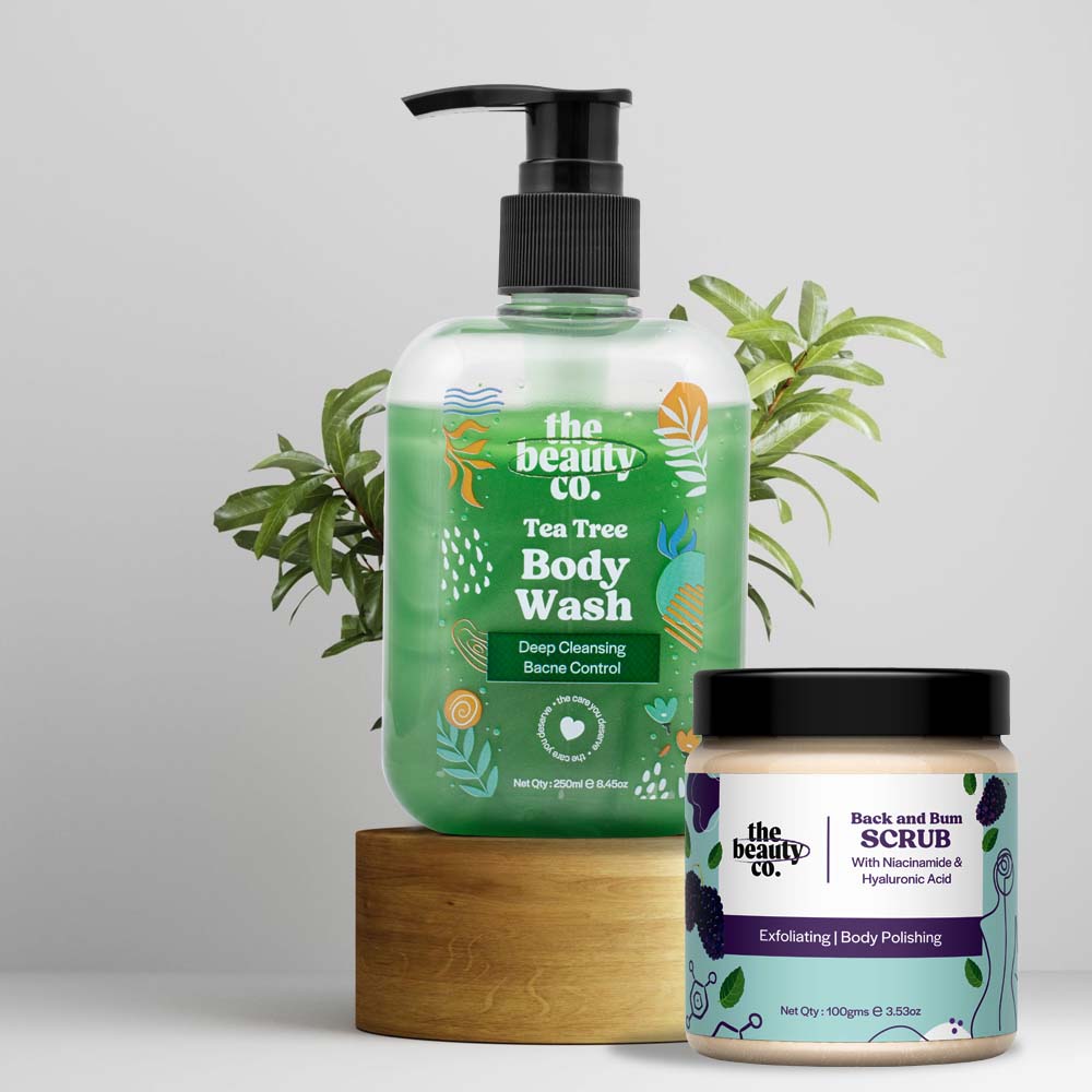 Bacne Essential Bundle(Body Wash & Back Scrub) + Strawberry Scrub