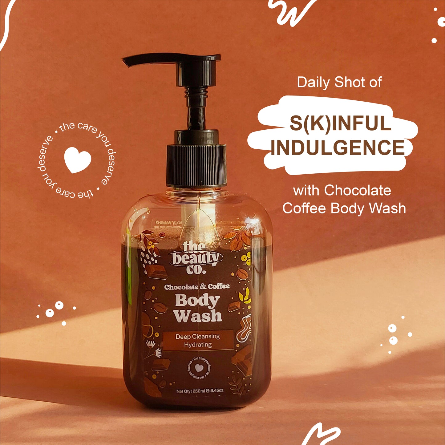 Chocolate & Coffee Body Wash for Deep Cleansing | 250 ml