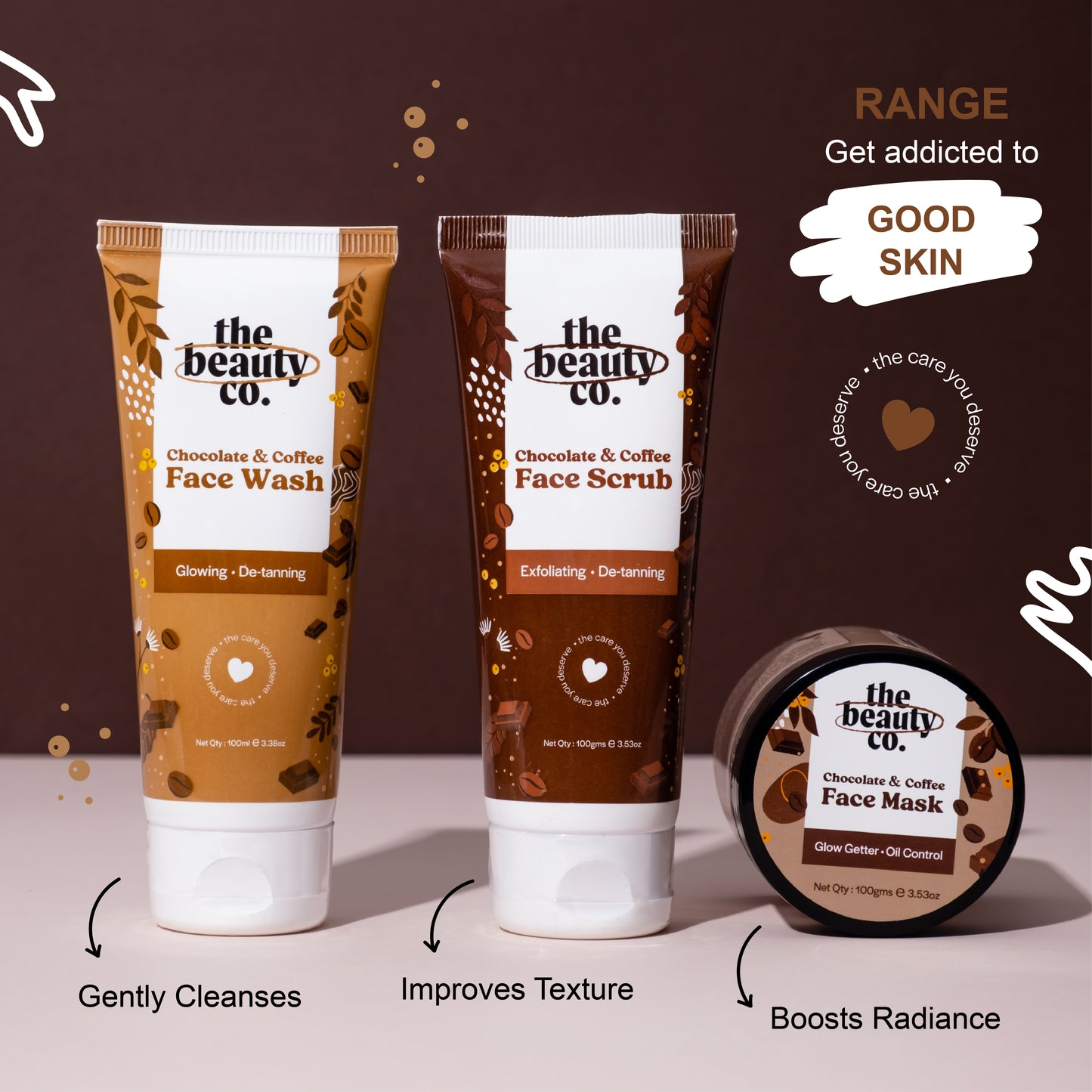 Chocolate & Coffee Face Wash With AHA & BHA | 100 ml