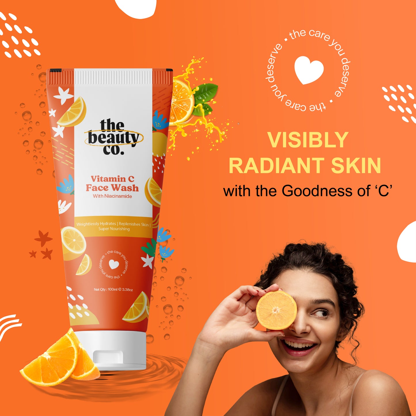 Vitamin C Face Wash With Niacinamide For Skin Brightening