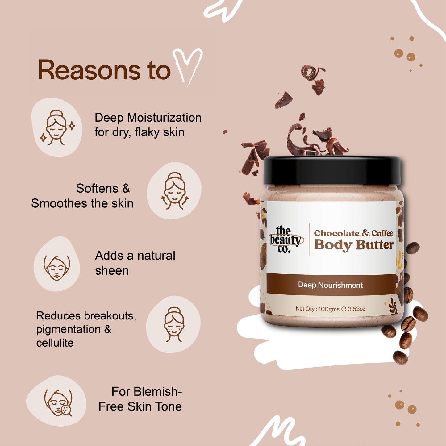 Choco Coffee Detan Bundle | Chocolate Coffee Body Scrub and Chocolate Coffee Body Butter + Strawberry Coffee Body Scrub