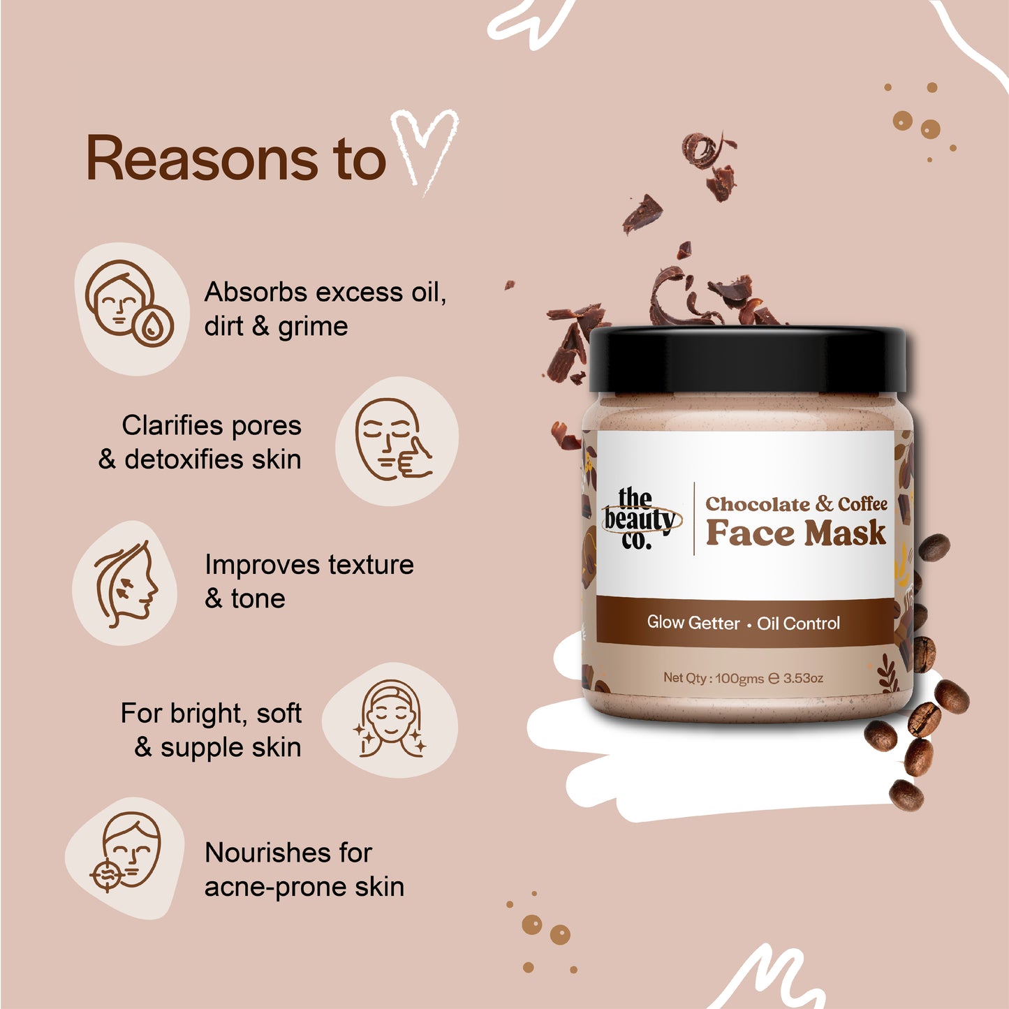 Chocolate & Coffee Face Mask With Robusta Coffee